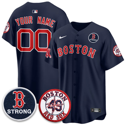 BOS Tim Wakefield Memorial Patch Vaper Premier Limited Custom Jersey - All Stitched V2