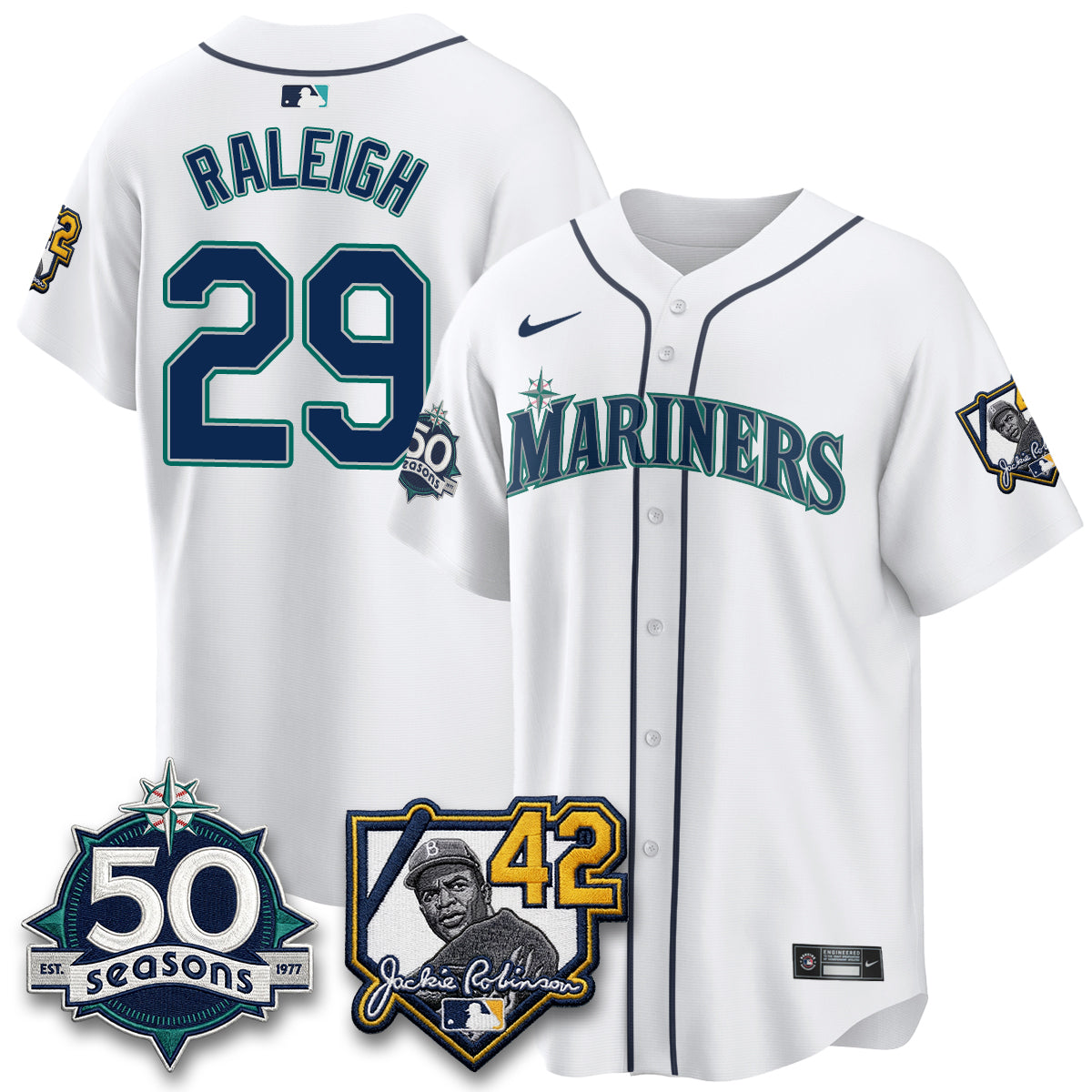 SEA 2026 Jackie Robinson New Era Vapor Limited Jersey - All Stitched