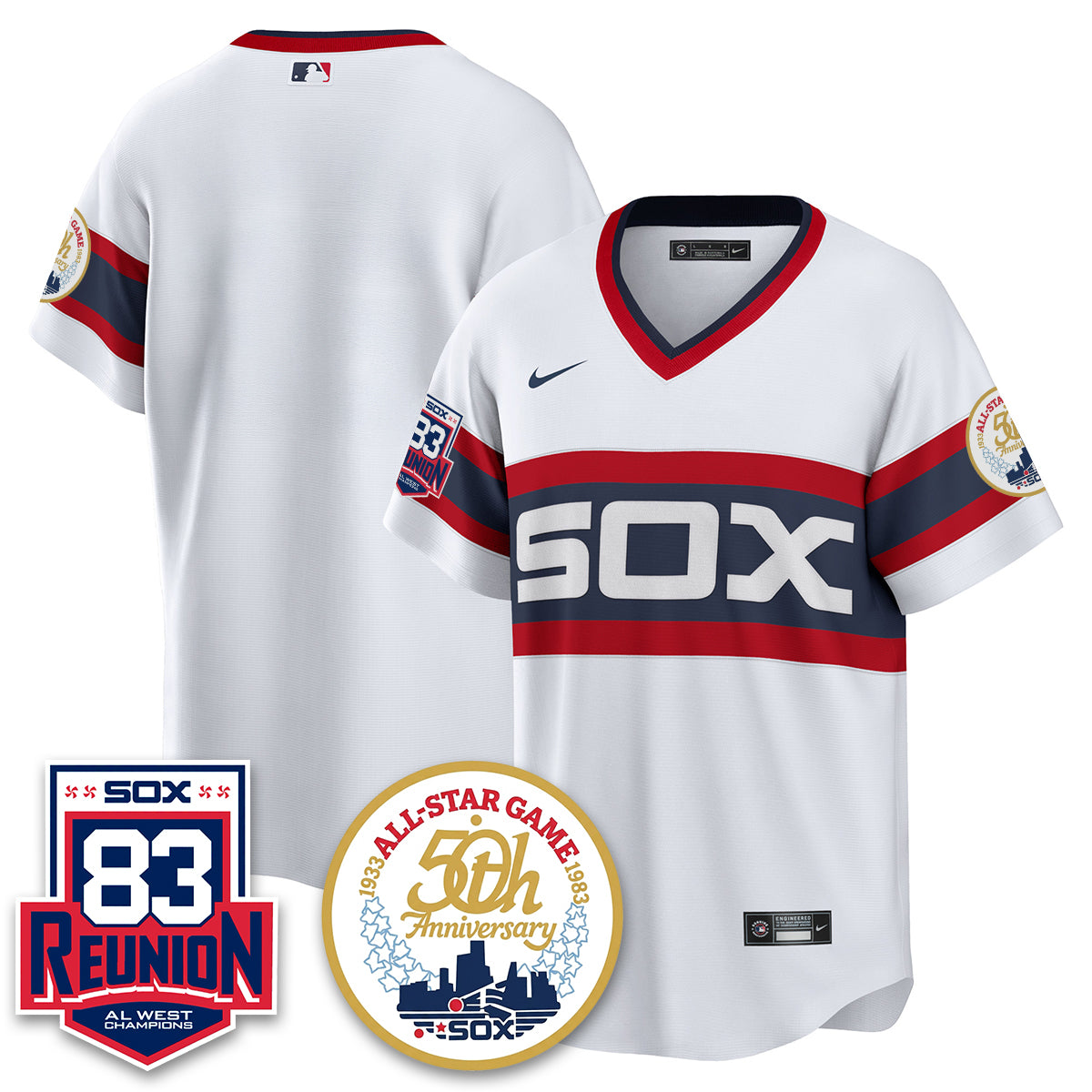 Chicago White Sox Reunion All West Champions Vapor Jersey - Stitched