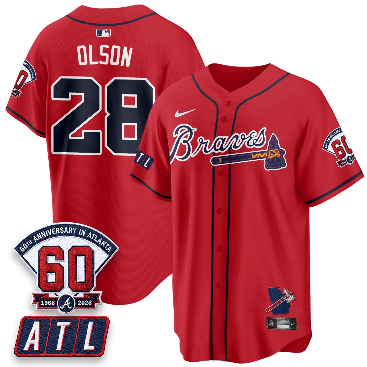 ATL 2026 60th Anniversary Vapor City Connect Limited Jersey - All Stitched