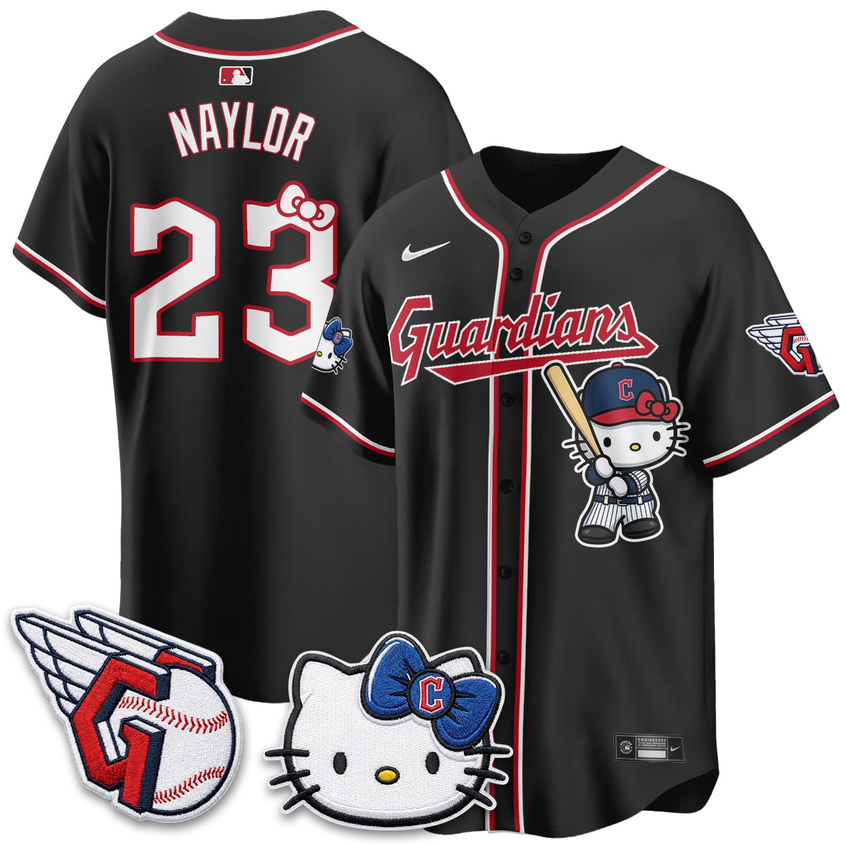 Cleveland Guardians x Meow KT Vapor Jersey - Stitched