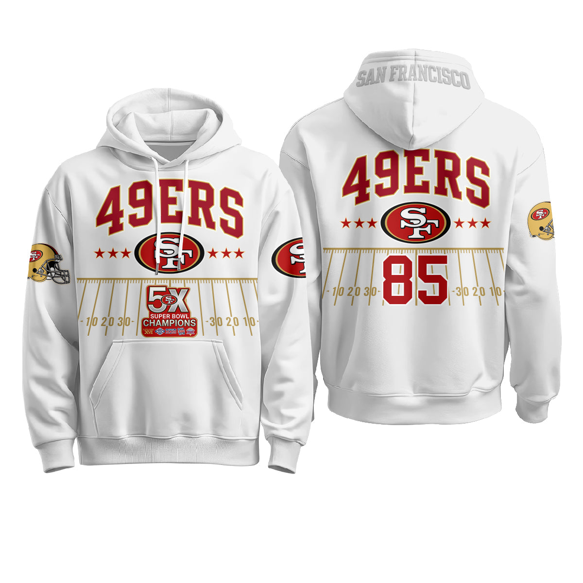 SF 5X SB Fleece Hoodie - Printed