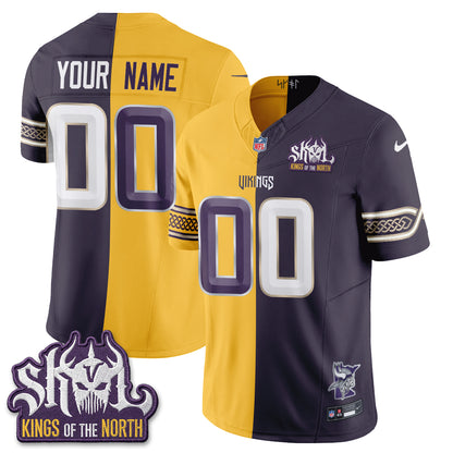 MIN 2026 Rivalries Split V2 Vapor Custom Jersey - Stitched