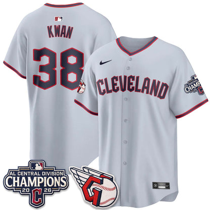 CLE 2026 AL Central Champs Vapor Jersey - Stitched