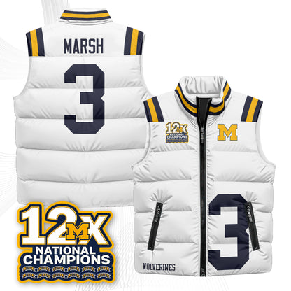 MICH 12X Champs Puffer Vest - Printed