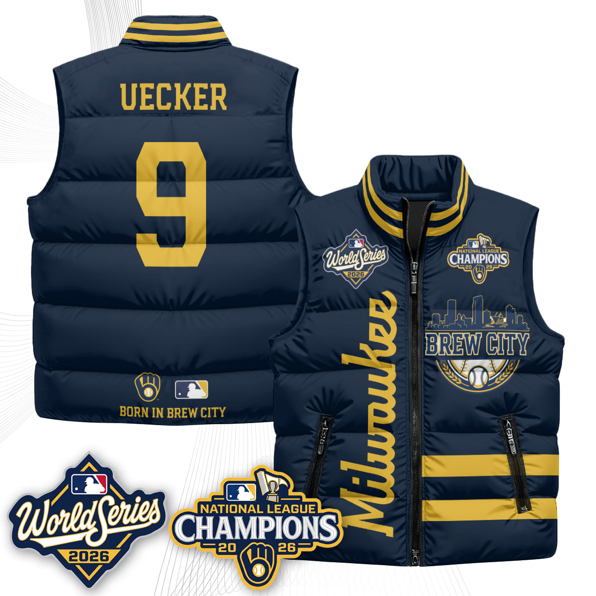 MIL 2026 NL Champions Puffer Vest - Printed