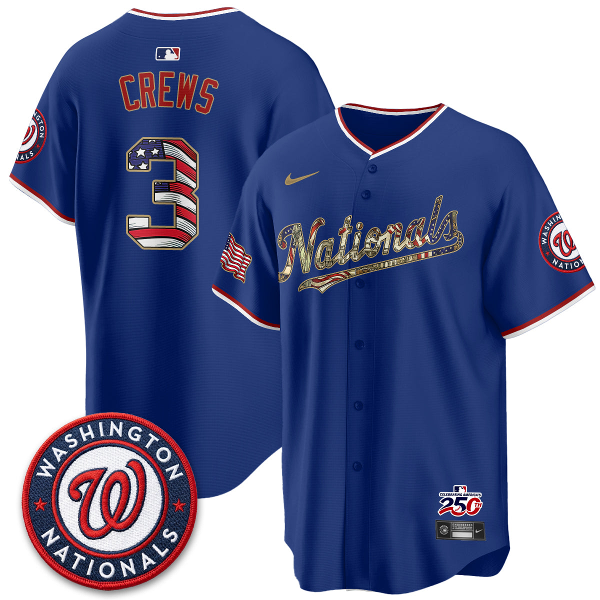 WSH 2026 Independence Day USA Vapor Jersey - Stitched