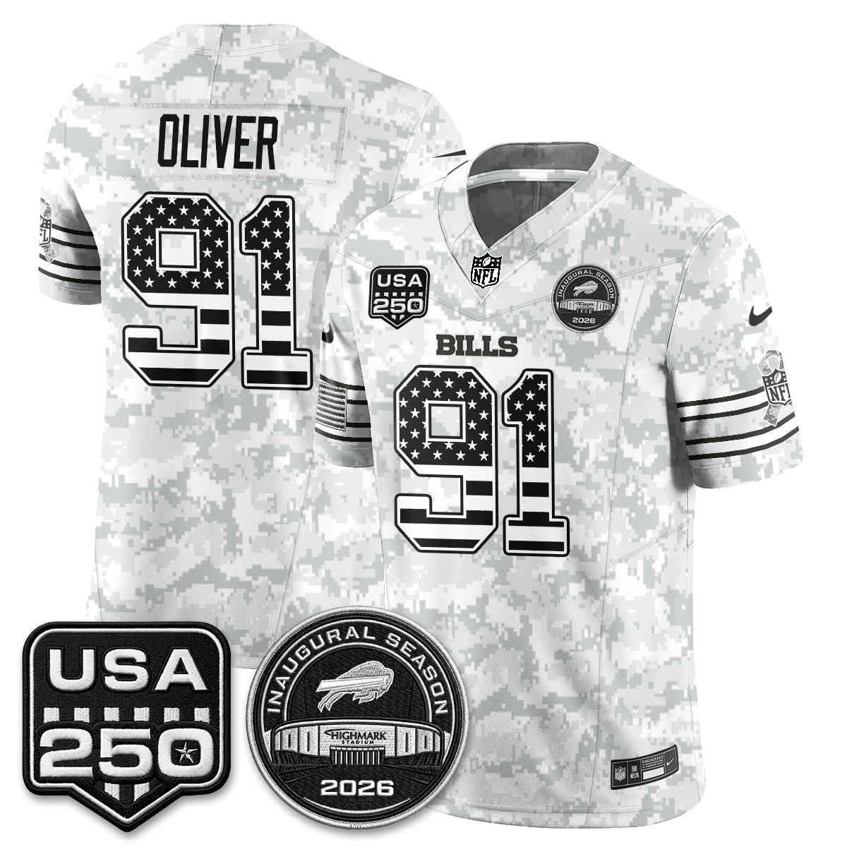 BUF 2026 Salute to Service Edition Vapor Jersey - Stitched
