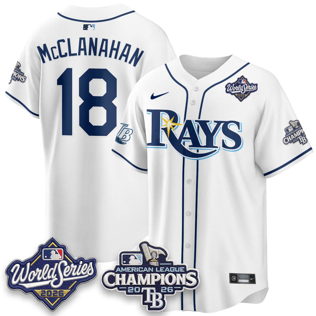 TBR WS26 &  2026 AL Champions Limited Gray Jersey - Stitched N2