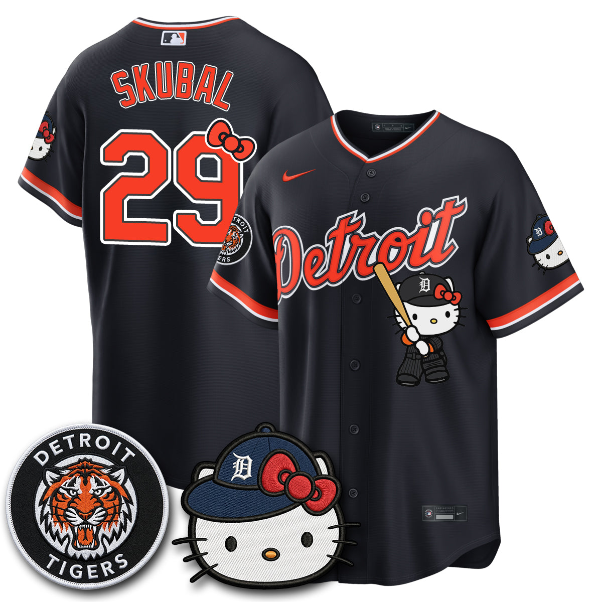 Detroit Tigers x Meow KT Edition Vapor Limited Jersey - Stitched