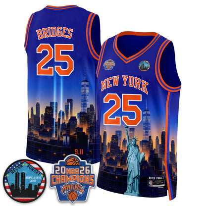 NYK Skyline Never Forget 9/11 Edition Vapor Jersey - Printed