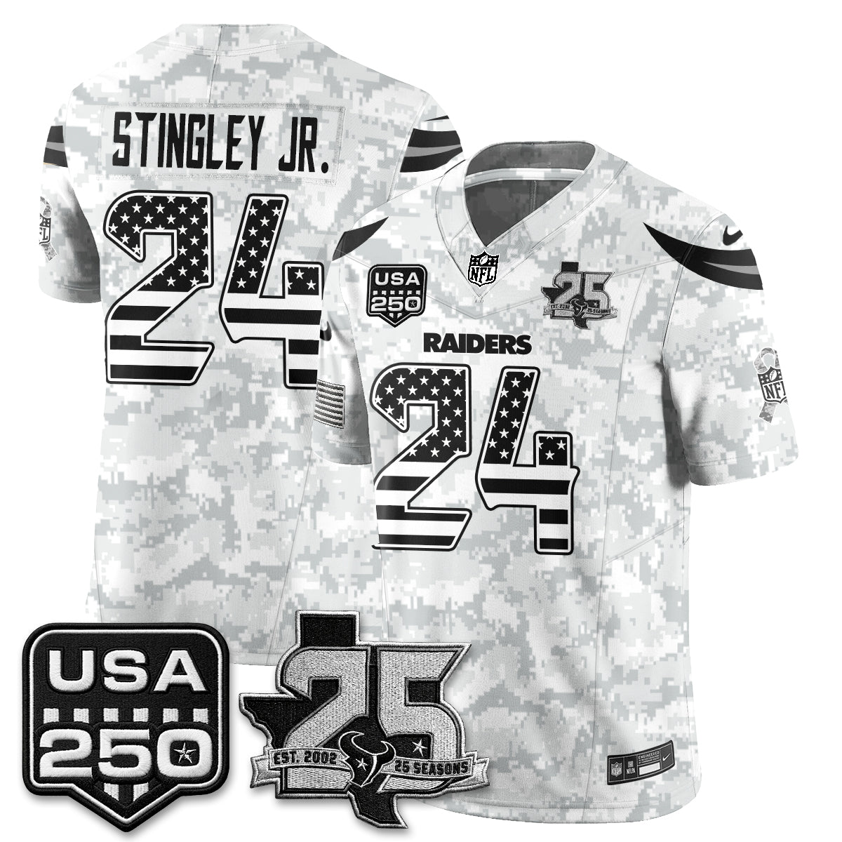 Houston Texans 2026 Salute to Service Edition Vapor Jersey - Stitched