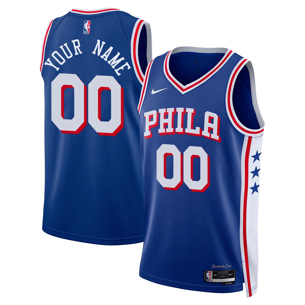 PHI Superteam Custom Vapor Jersey - Stitched