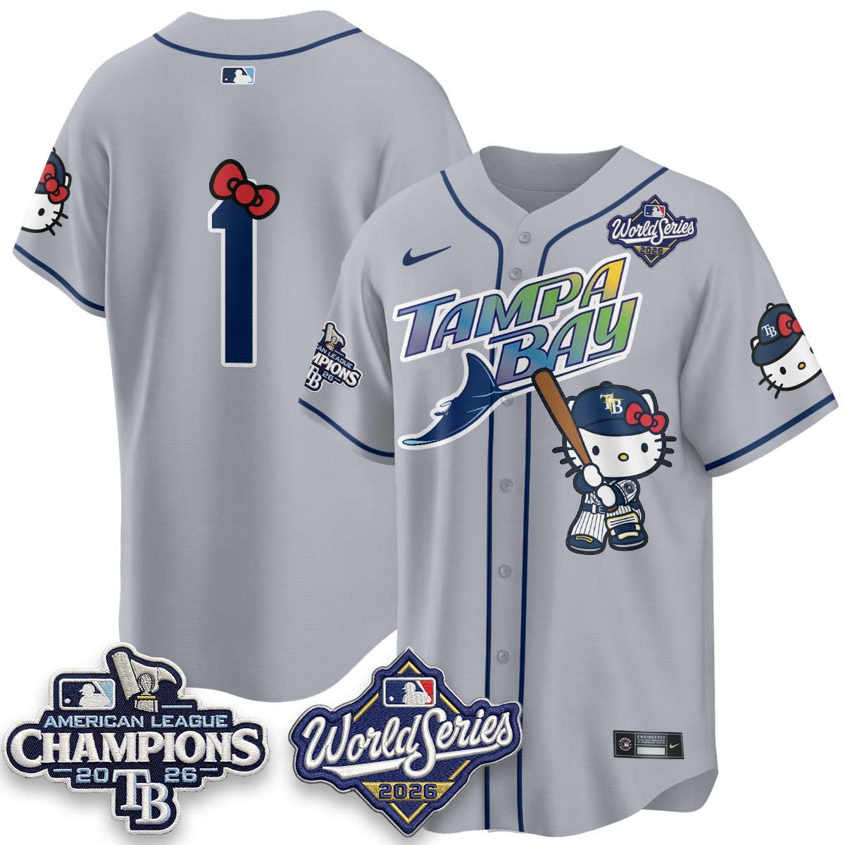 TB 2026 AL Champions x Meow KT Vapor Jersey - Stitched