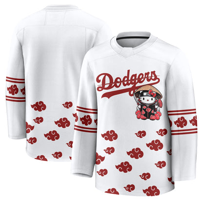 Los Angeles Dodgers Akatsuki Edition Vapor Hockey Jersey - Stitched