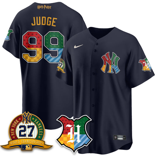 NYY x "The Lightning Bolt Wizard" Edition Vapor Jersey- Stitched