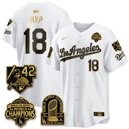 LAD 2026 New Era Gold Collection Vapor Limited Jersey - B2B Champs - All Stitched