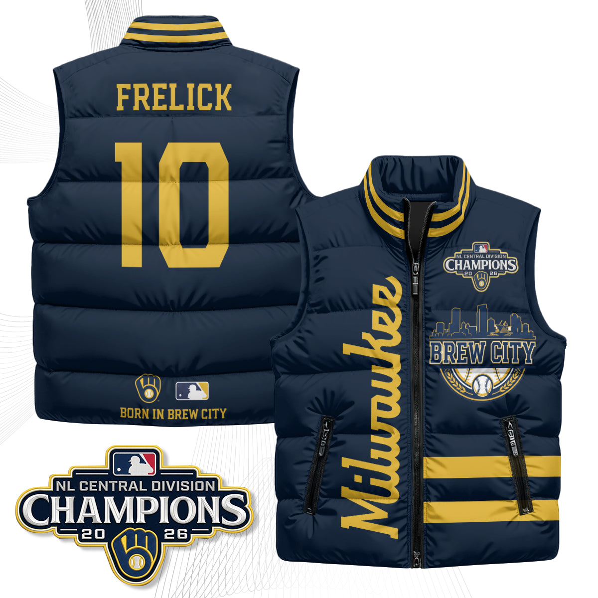 MIL "Brew City" Puffer Vest - Printed V3