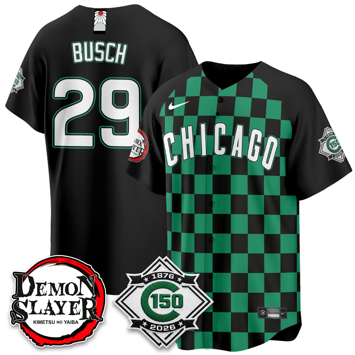 Chicago Cubs Demon Slayer Vapor Limited Jersey - Stitched