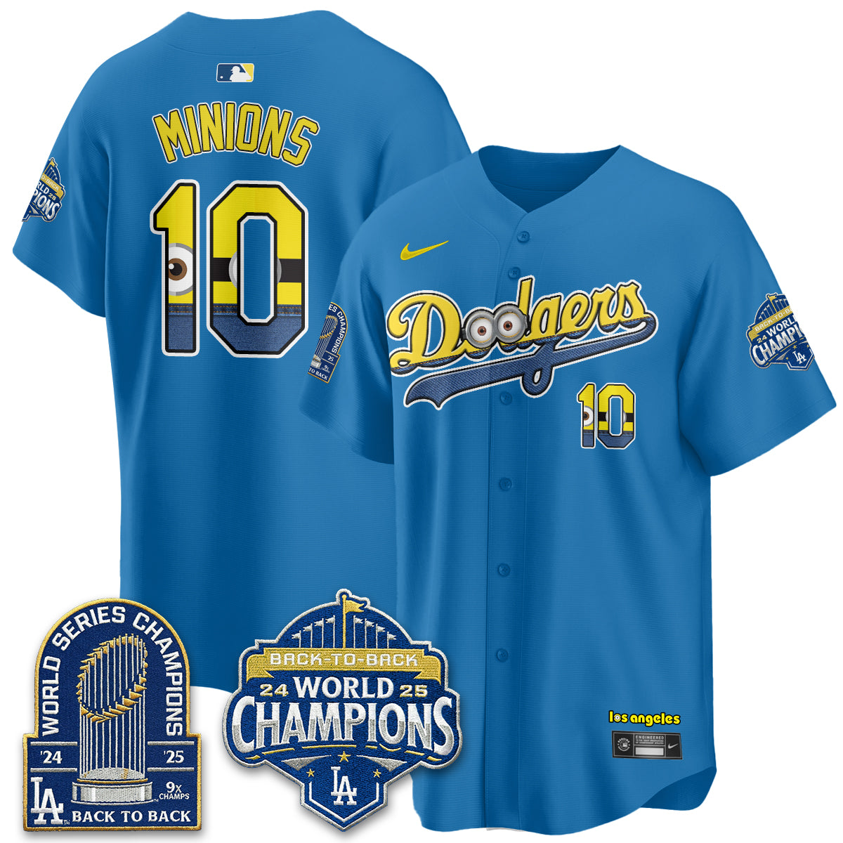 Los Angeles Dodgers x Yellow Capsules Vapor Jersey - Stitched
