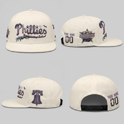 Philadelphia Phillies Nightmare Snapback Personalized Cap - Printed