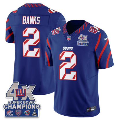 NYG  Xmas Edition Vapor Jersey - Stitched