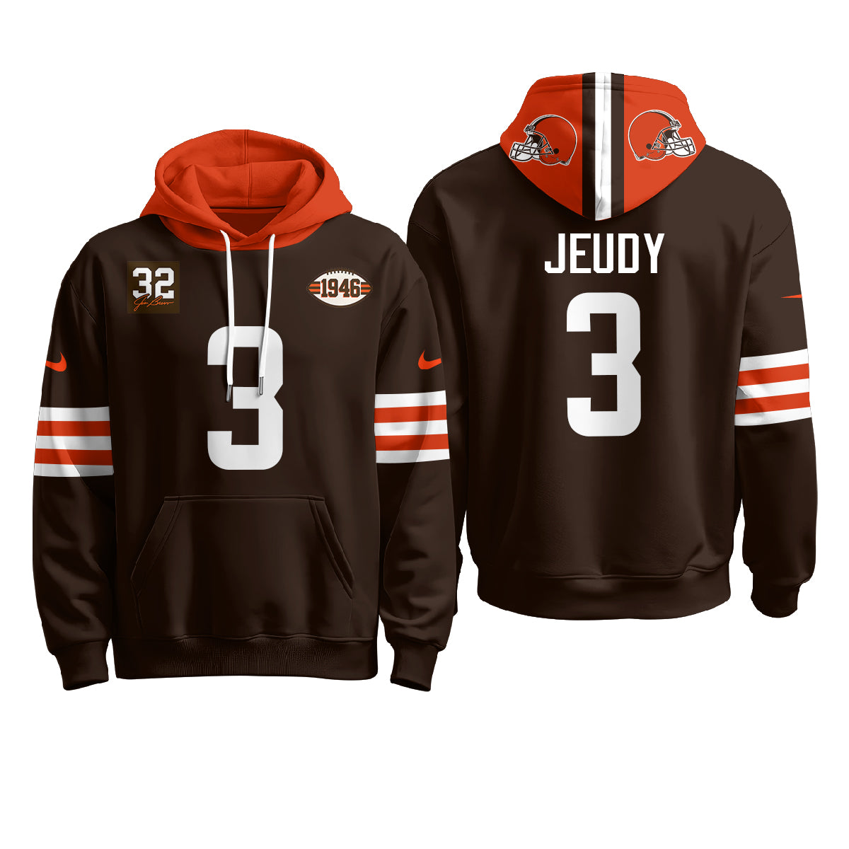CLE 1946 Anniversary Patch Hoodie - Stitched