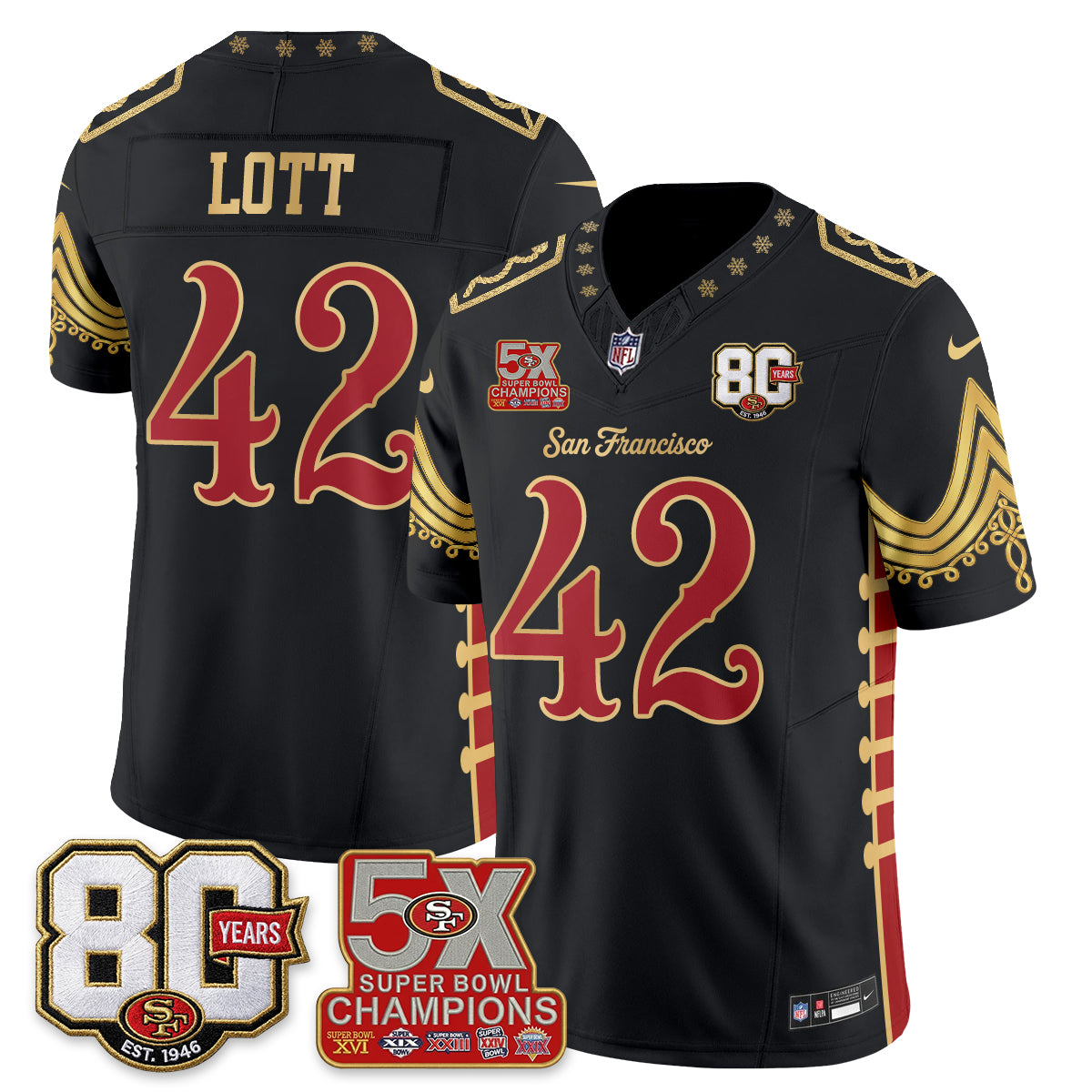 SF Xmas Nutcracker Edition Vapor Jersey - Stitched