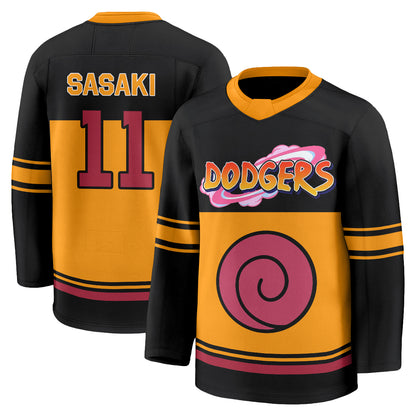 Los Angeles Dodgers Naruto Edition Vapor Hockey Jersey - Stitched