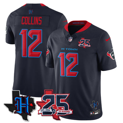 HOU 25th Seasons in 2026 Basic Vapor Limited Jersey - All Stitched