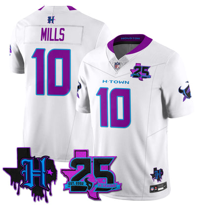 HOU 25th Seasons in 2026 DJ Screw Vapor Limited Jersey - All Stitched