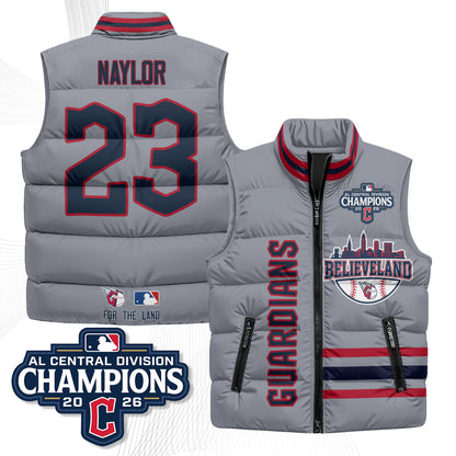 CLE Believeland Puffer Vest - Printed