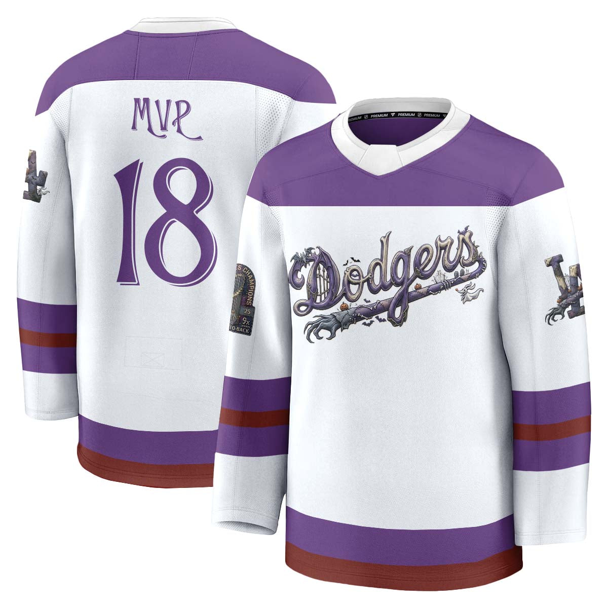 LAD Nightmare Halloween Edition Hockey Jersey - Printed