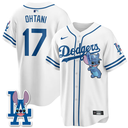 Los Angeles Dodgers x Blue Alien Edition Vapor Jersey - Stitched