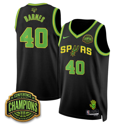 San Antonio Spurs 2026 Basketball Finals Alien Style Vapor Jersey - Stitched