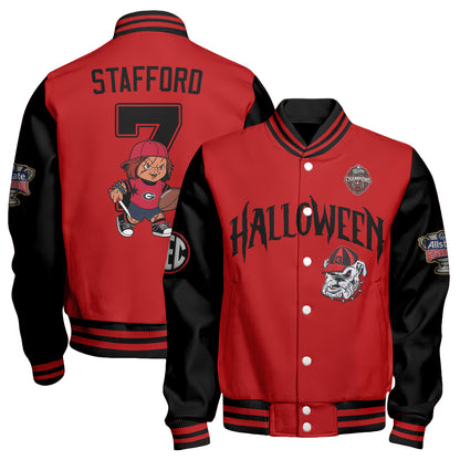 GB x Killer Doll Horror Movie Halloween 2026 Edition Baseball Jacket - Printed