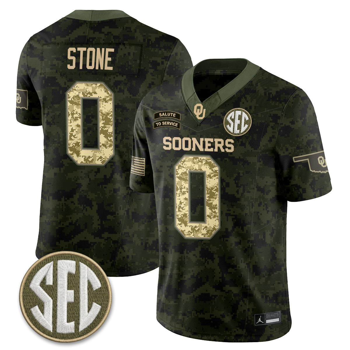 OU 2026 Salute to Service Vapor Jersey - Stitched
