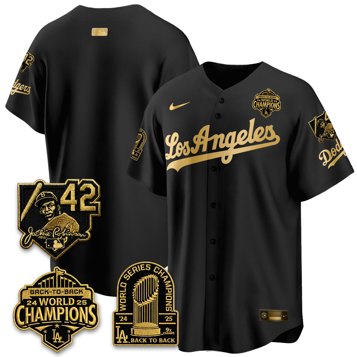 LAD 2026 New Era Gold Collection Vapor Limited Jersey - B2B Champs - All Stitched