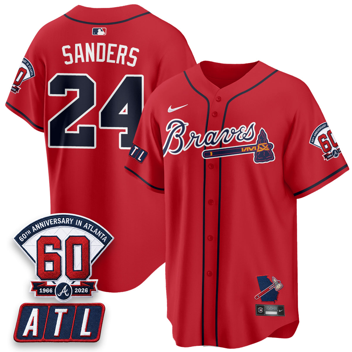 ATL 2026 60th Anniversary Vapor City Connect Limited Jersey - All Stitched