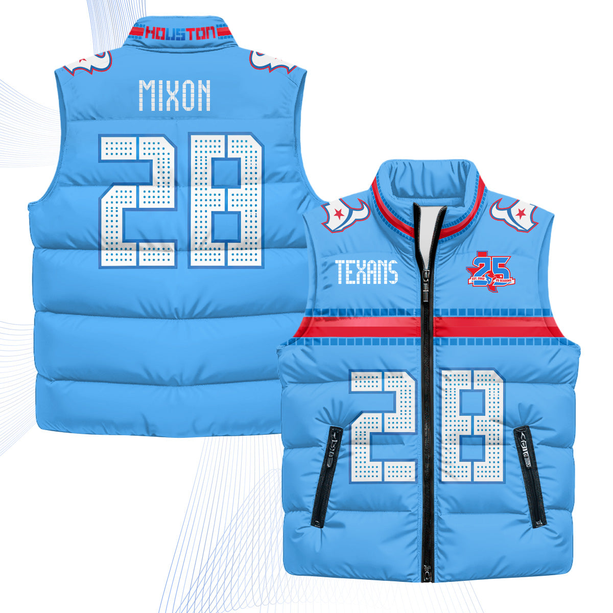 HOU 2026 Rivalries Puffer Vest - Printed