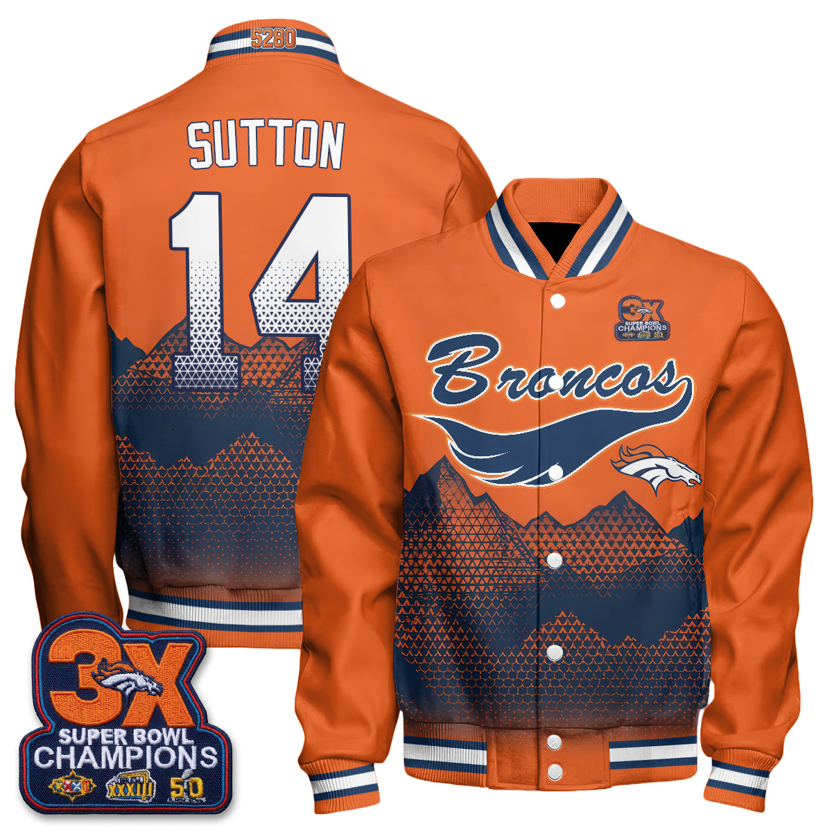 DEN Fangear Edition Baseball Jacket - Printed