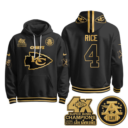 KC 4X Champs Gold Edition Fleece Hoodie - Printed