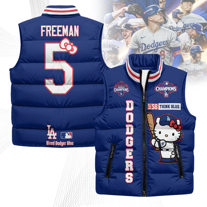 LAD x Meow KT Puffer Vest - Printed
