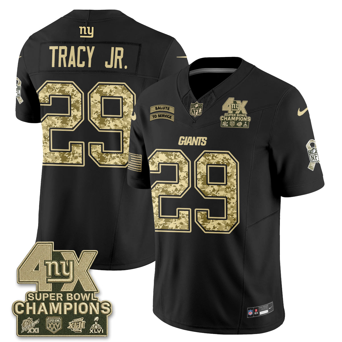 NYG 2026 Salute To Service V2 Vapor Jersey - Stitched (2)