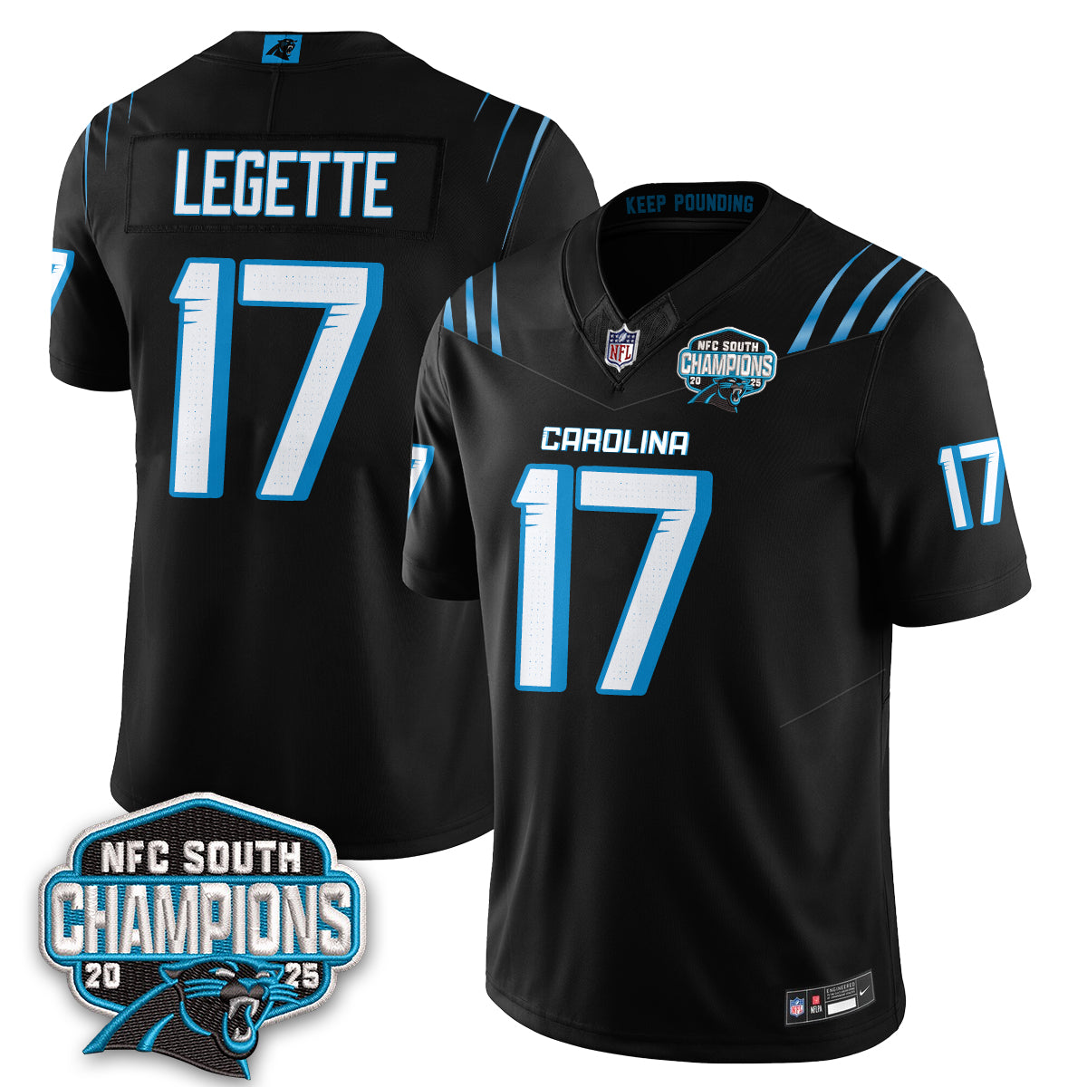 Carolina Panthers Fangear Edition Vapor Jersey - Stitched