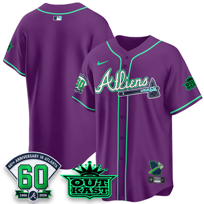 ATL x Atliens Cool Base Galaxy Version Jersey - Stitched