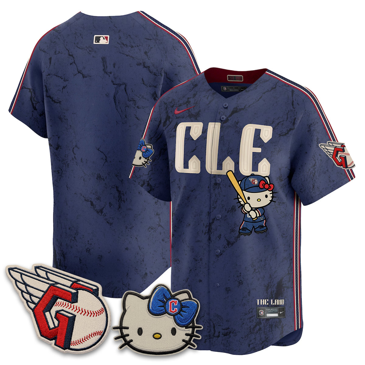 Cleveland Guardians x Meow KT Vapor Jersey - Stitched