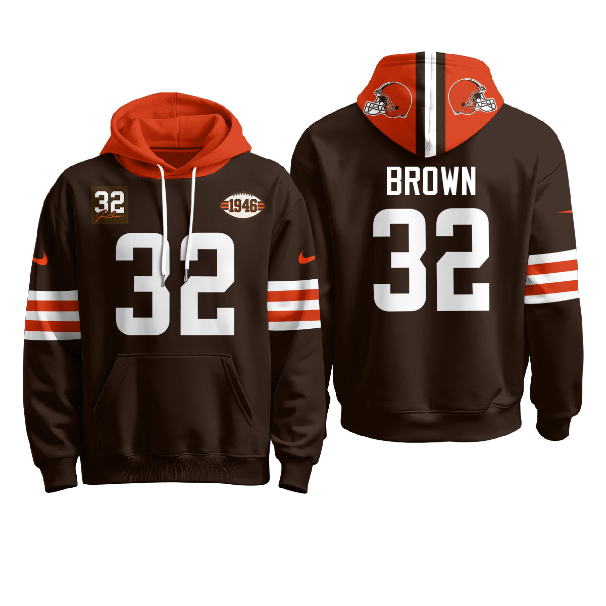 CLE 1946 Anniversary Patch Hoodie - Stitched