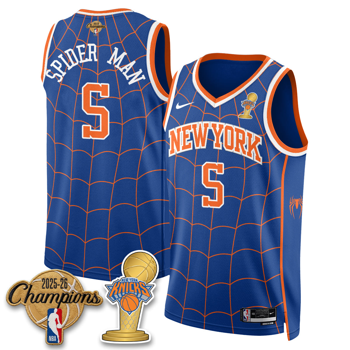 New York Knicks 2026 Champions Brand New Day Vapor Jersey - Stitched