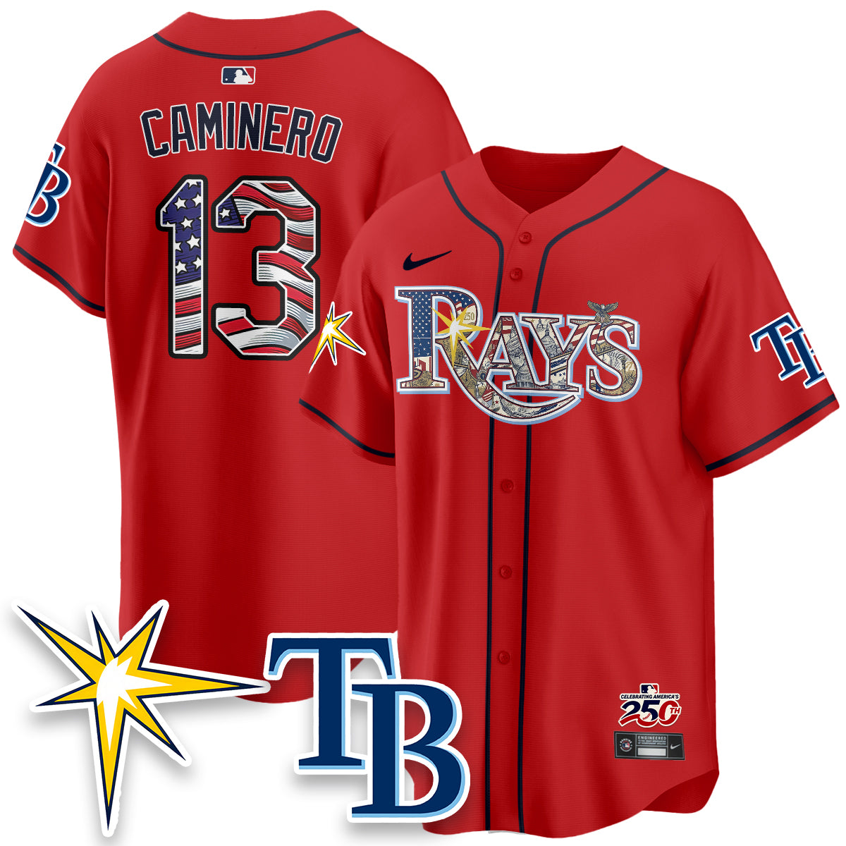 TB Independence Day USA 2026 Vapor Limited Jersey - Stitched